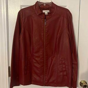 Faux leather jacket